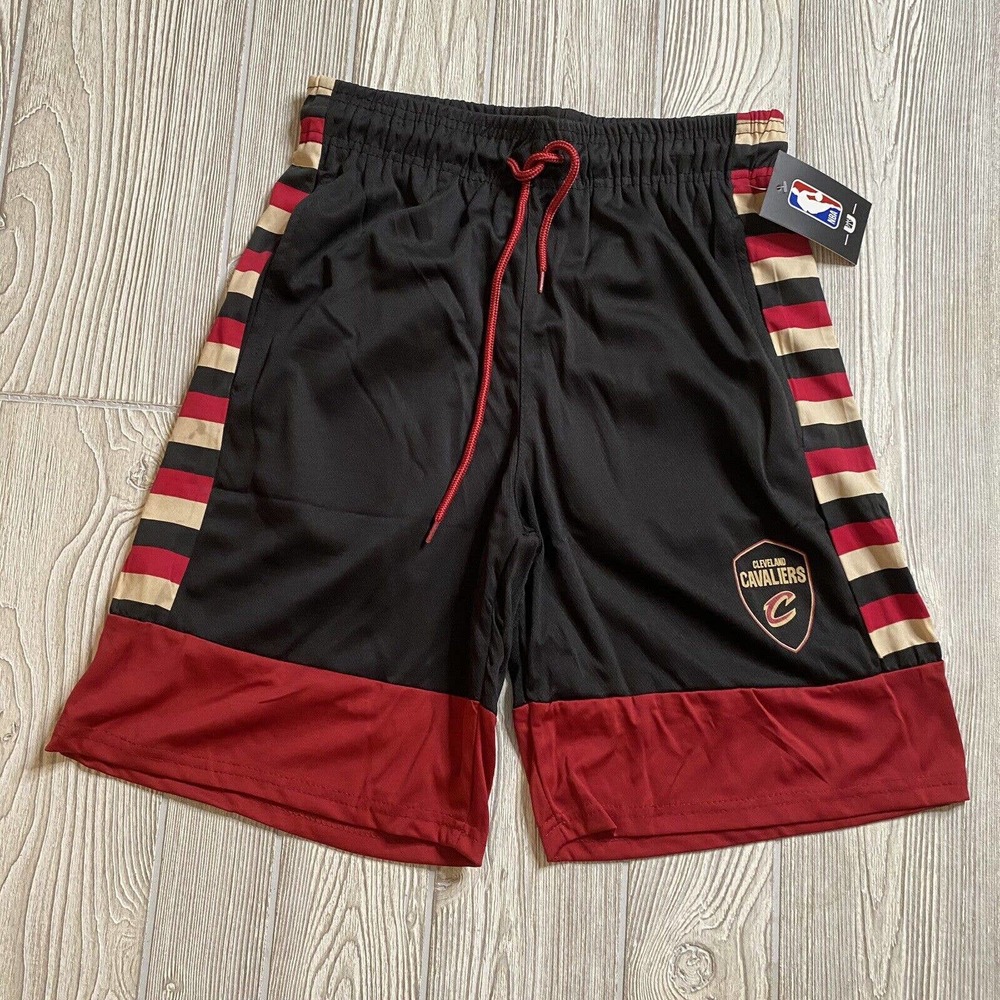 NBA Ultra Game Cleveland Cavs Athletic Shorts Mens S Black Elastic Waist NWT